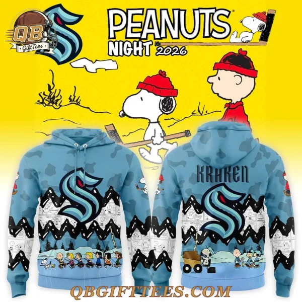 Seattle Kraken x Peanuts Night 2026 Edition Hoodie