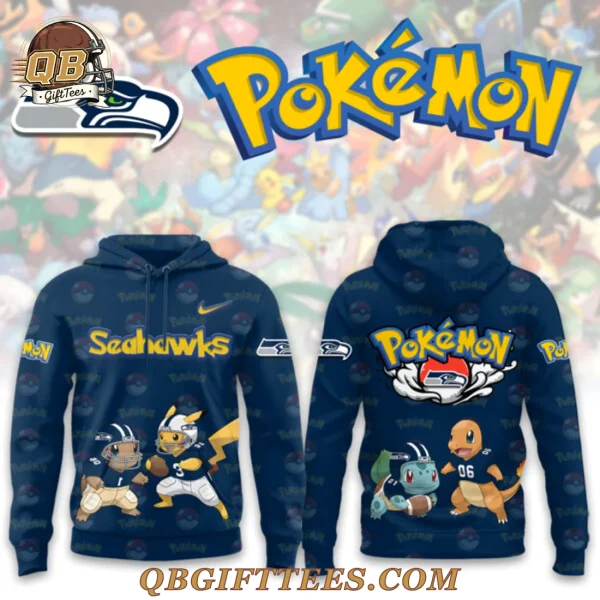 Seattle Seahawks x Pokemon Edition Hoodie