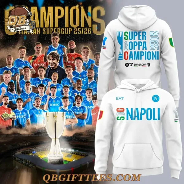 SSC Napoli Supercoppa 2025 Limited Edition Hoodie