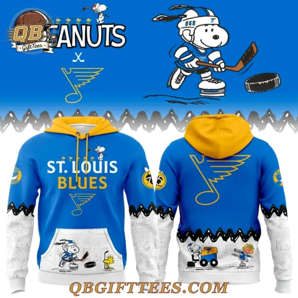 St. Louis Blues Peanuts Night Snoopy Edition Hoodie