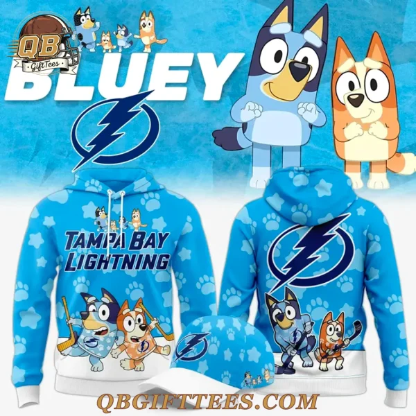 Tampa Bay Lightning x Bluey Night Limited Edition Hoodie