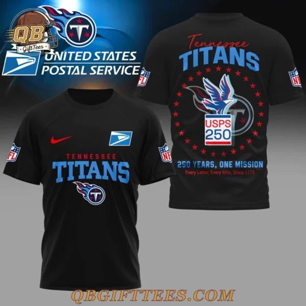 Tennessee Titans United States Postal Service 250th Anniversary T-Shirt