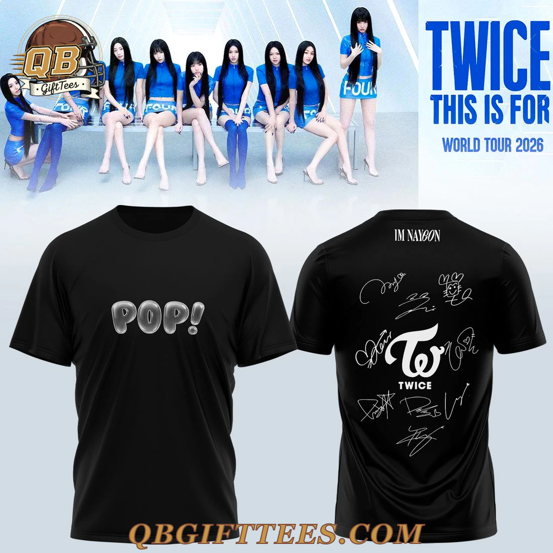 TWICE THIS IS FOR World Tour 2026 Special Edition T-Shirt TWICE THIS IS FOR World Tour 2026 Special Edition T-Shirt