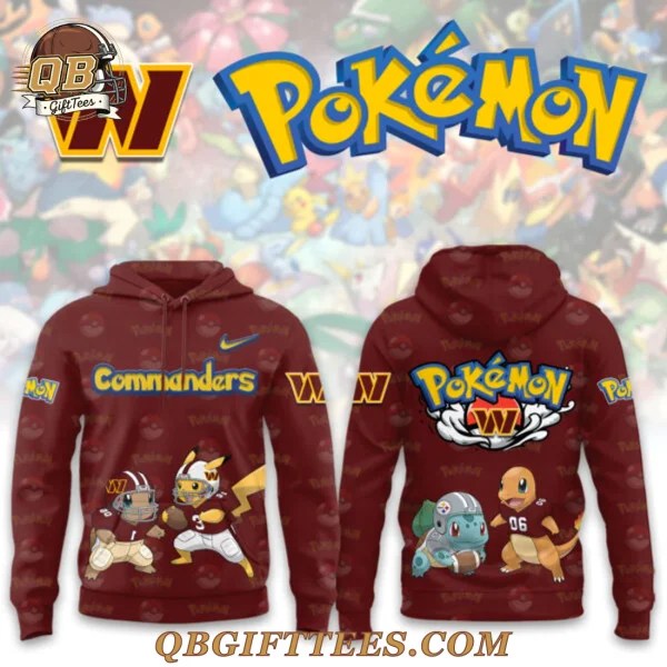 Washington Commanders x Pokemon Edition Hoodie