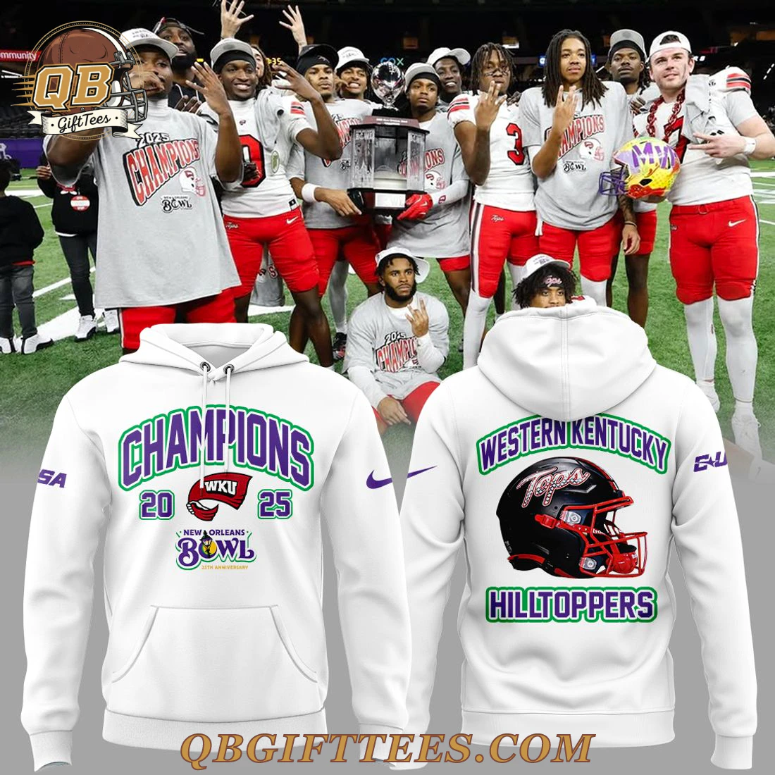 Western Kentucky Bowl Champs Special Edition Hoodie Western Kentucky Bowl Champs Special Edition Hoodie