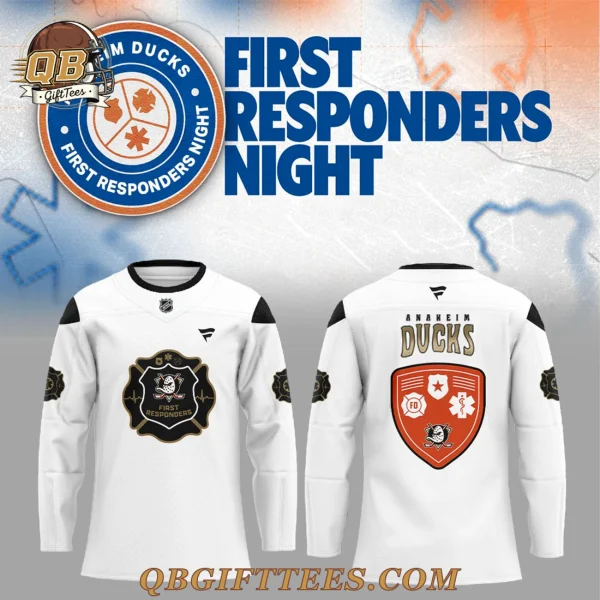 Anaheim Ducks First Responders Edition Custom Name Jersey