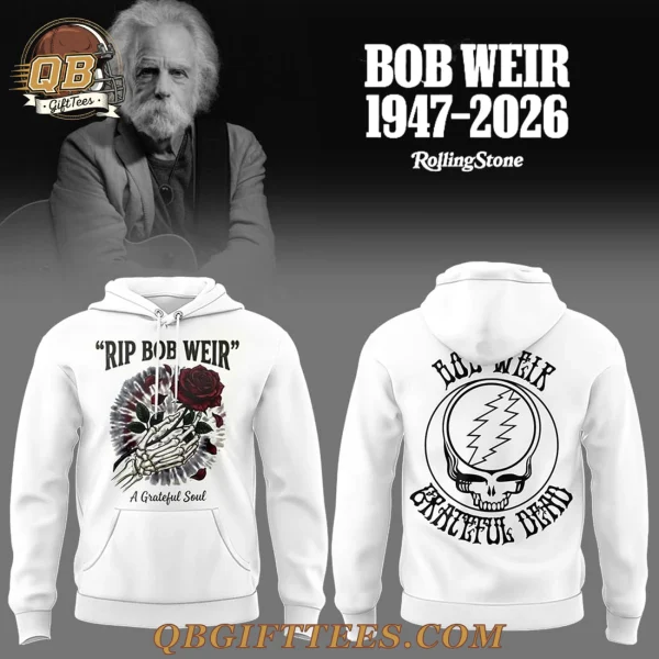Bob Weir In Loving Memory Edition White Hoodie