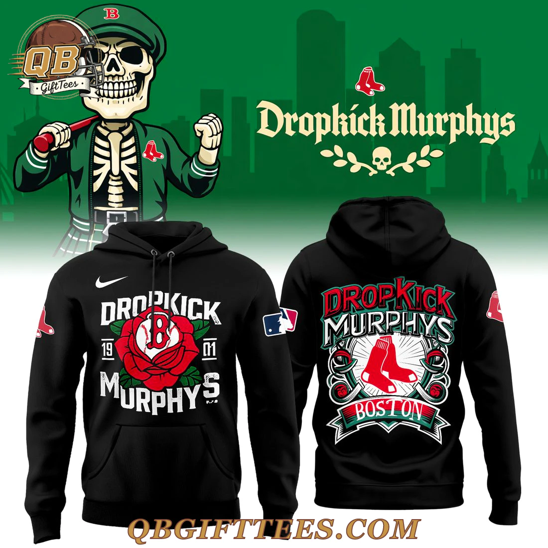 Boston Red Sox Dropkick Murphys Edition Black Hoodie Boston Red Sox Dropkick Murphys Edition Black Hoodie