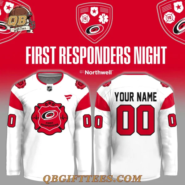 Carolina Hurricanes First Responders Night Edition Custom Name Jersey