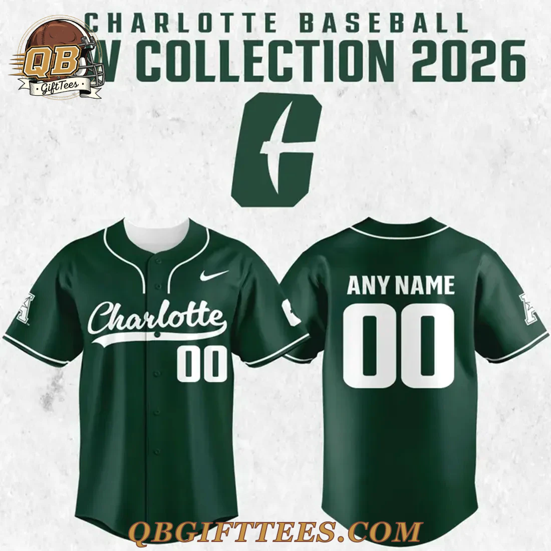 Charlotte 49ers 2026 New Baseball Jersey Charlotte 49ers 2026 New Baseball Jersey