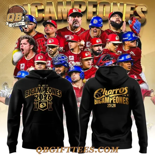 Charros BICAMPEONES DE LA LIGA 2026 Hoodie
