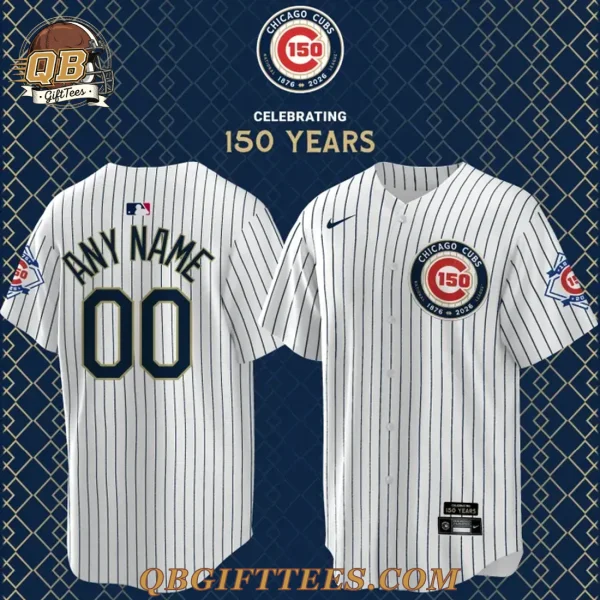 Chicago Cubs 150th Anniversary Special Edition Baseball Jersey