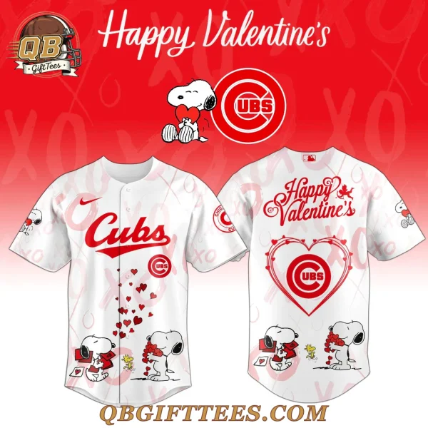 Chicago Cubs Happy Valentine 2026 Baseball Jersey
