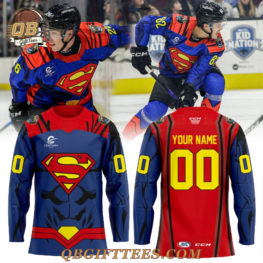 Cleveland Monsters It Our Superman Hockey Jersey Edition Custom Name Cleveland Monsters It Our Superman Hockey Jersey Edition Custom Name