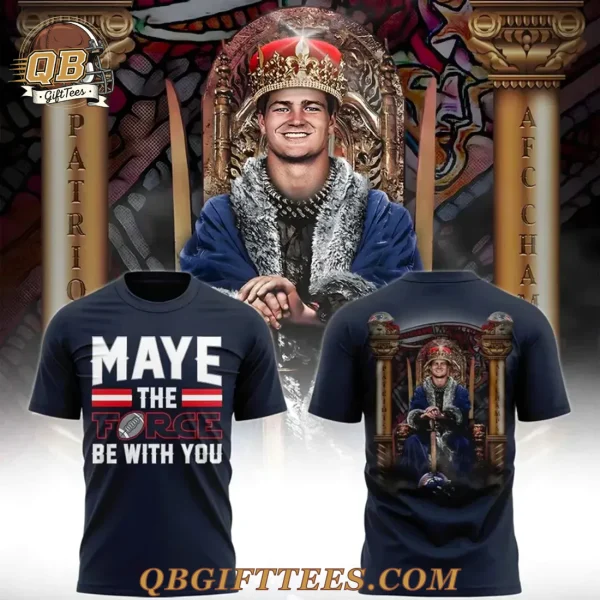 Drake Maye 2025 AFC Championship T-Shirt