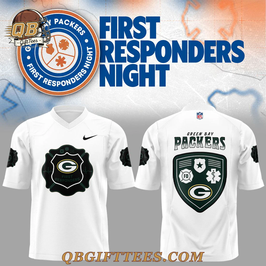 Green Bay Packers First Responders Night 2026 Edition Football Jersey Green Bay Packers First Responders Night 2026 Edition Football Jersey
