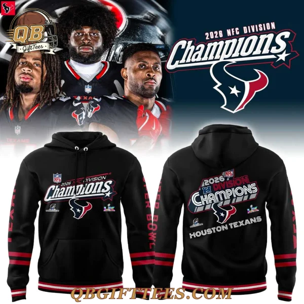 Houston Texans 2026 NFC Division Champions For Fan Hoodie