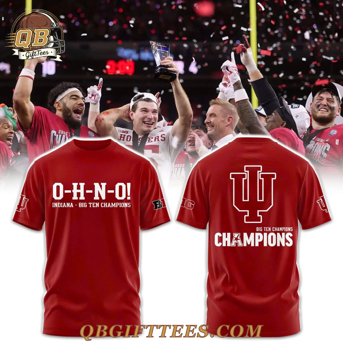 Indiana Hoosiers Football O-H-N-O Champions Hoodie Indiana Hoosiers Football O-H-N-O Champions Hoodie