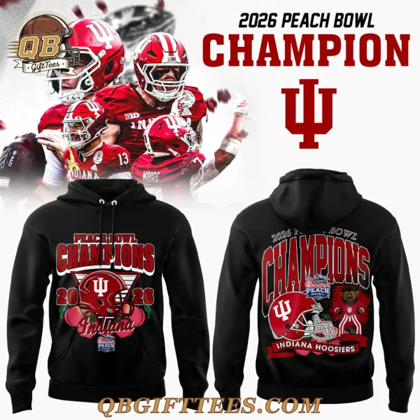 Indiana Hoosiers Peach Bowl Champion 2026 For Fan Hoodie