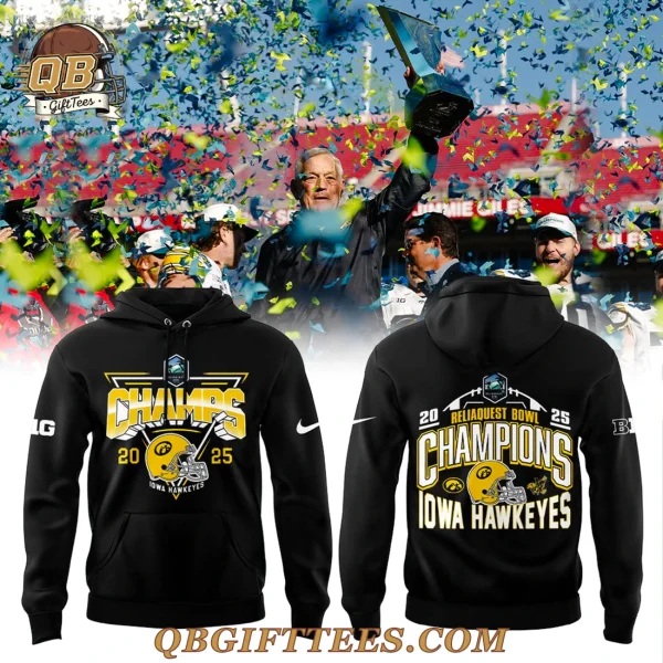 Iowa Hawkeyes ReliaQuest Bowl Champs Special Edtition Hoodie