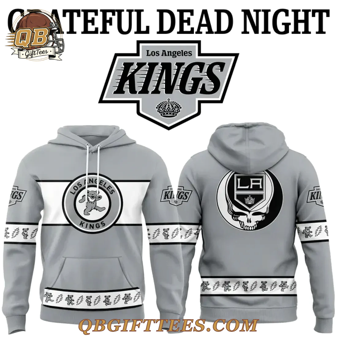 Los Angeles Kings 2026 Grateful Dead Night Special Edition Hoodie Los Angeles Kings 2026 Grateful Dead Night Special Edition Hoodie