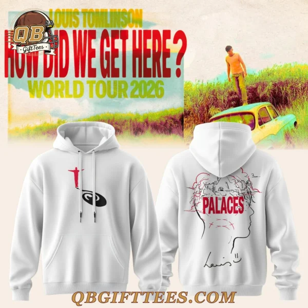 LOUIS How Did We Get Here World Tour 2026 White Hoodie