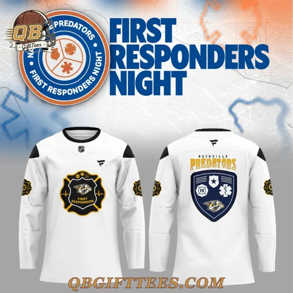 Nashville Predators First Responders Night Edition Custom Name Jersey