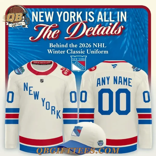 New York Rangers 2026 NHL Winter Classic Edition Custom Name Jersey