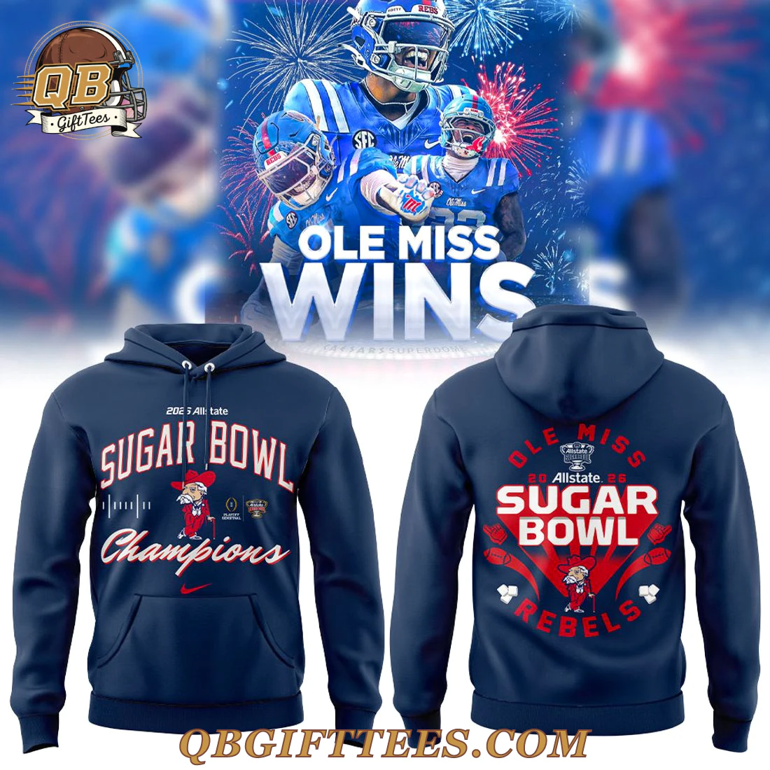 Ole Miss Rebels 2026 Sugar Bowl Champions Special Edition Shirt Ole Miss Rebels 2026 Sugar Bowl Champions Special Edition Shirt