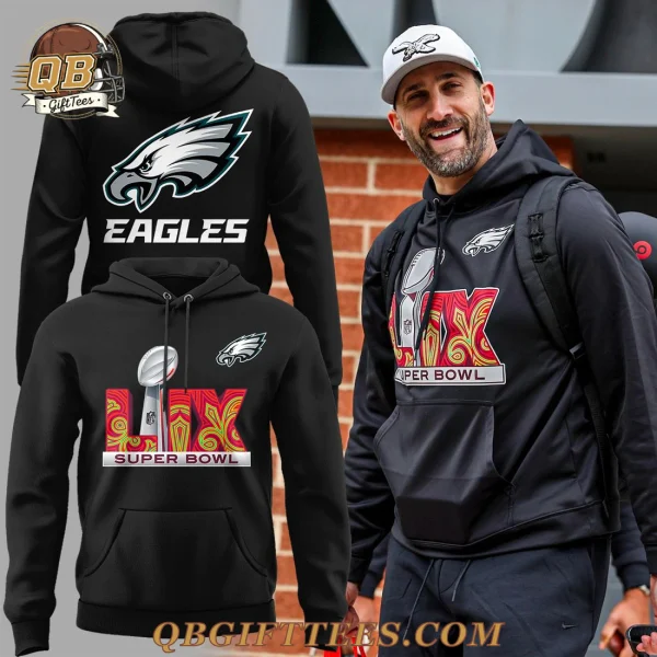 Philadelphia Eagles Nick Sirianni Super Bowl LIX Hoodie