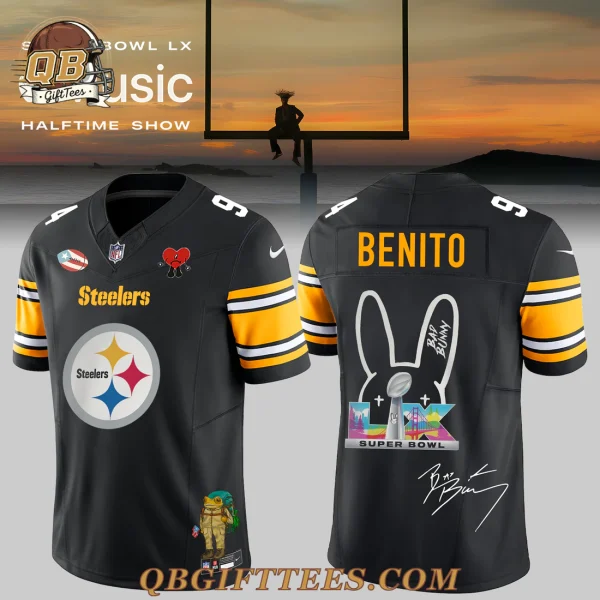 Pittsburgh Steelers x Bad Bunny Super Bowl Football Jersey