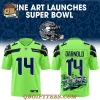 seattle seahawks fine art launches super bowl lx edition football jersey 1.webp