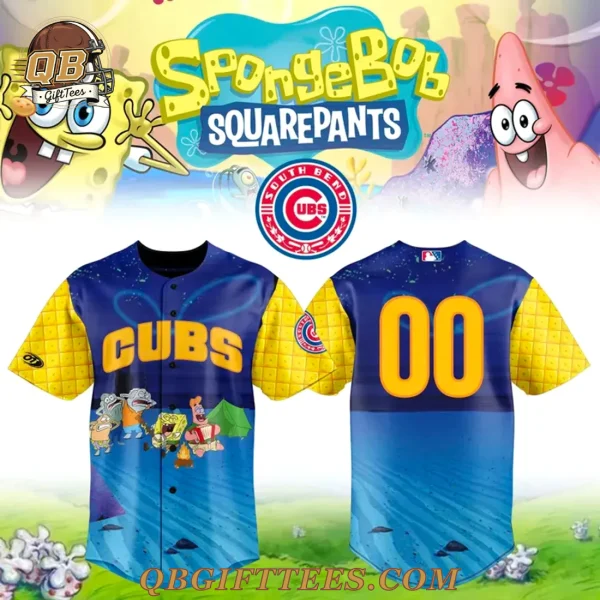 South Bend Cubs SpongeBob SquarePants Night Edition Baseball Jersey