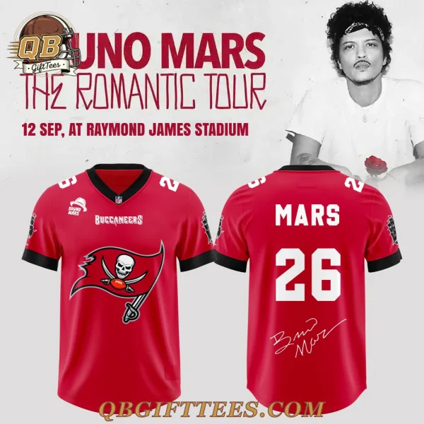 Tampa Bay Buccaneers X BRUNO MARS The Romantic Tour 2026 Football Jersey