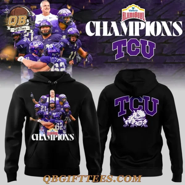 TCU Horned Frogs Valero Alamo Bowl Champions Edition Hoodie