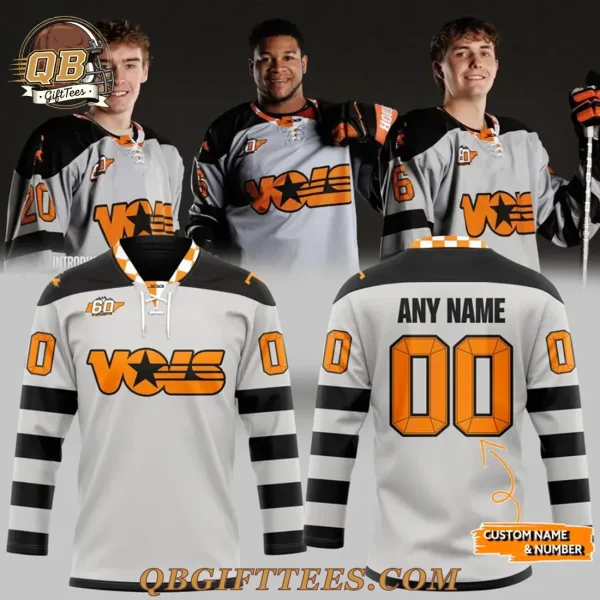 Tennessee Volunteers  60th Anniversary Throwback Hockey Jersey