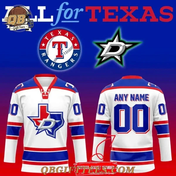 Texas Rangers x Dallas Stars Night 2026 Hockey Jersey