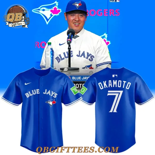 Toronto Blue Jays Kazuma Okamoto Royal Alternate Elite Baseball Jersey