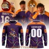 Monroe Moccasins Mardi Gras Custom Name Hockey Jersey