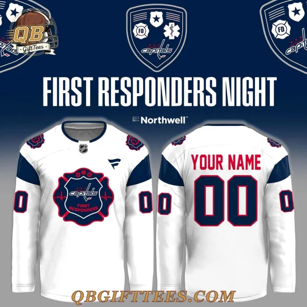 Washington Capitals First Responders Edition Custom Name Jersey