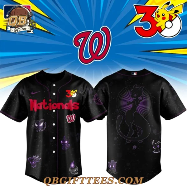 Washington Nationals x Pokemon 30th Anniversary Baseball Jersey