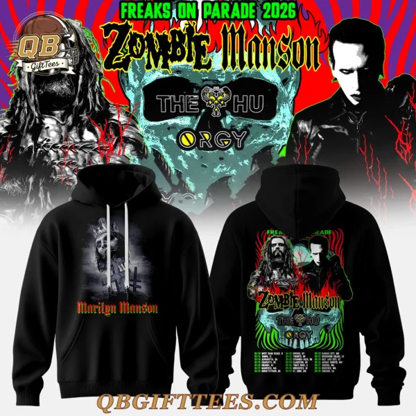 Zombie x Manson Freaks On Parade 2026 Tour Hoodie