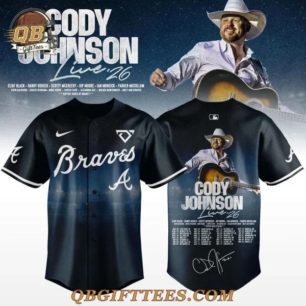 Atlanta Braves x Cody Johnson Tour 2026 Baseball Jersey