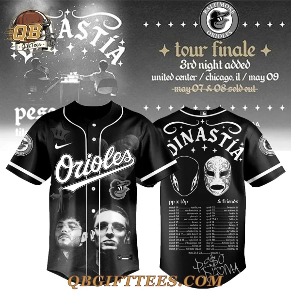 Baltimore Orioles x Peso Pluma Dinastía Tour 2026 Baseball Jersey