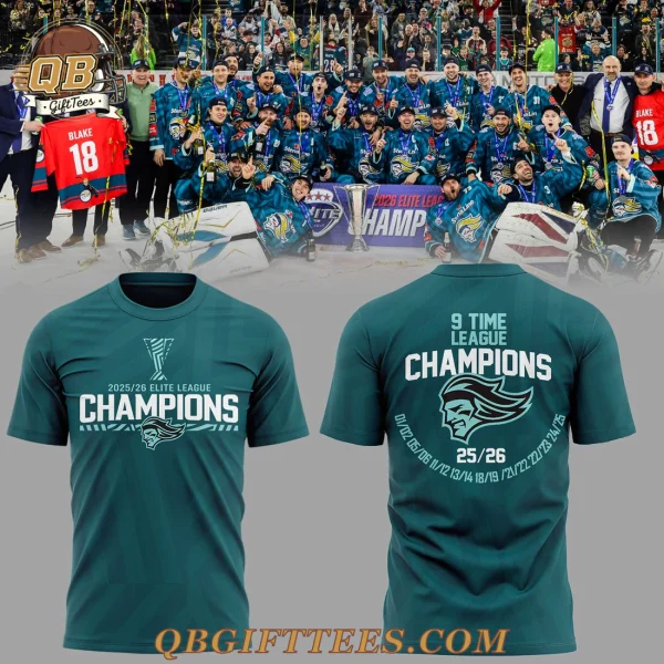 Belfast Giants Elite League Champions 2026 Edition T-Shirt