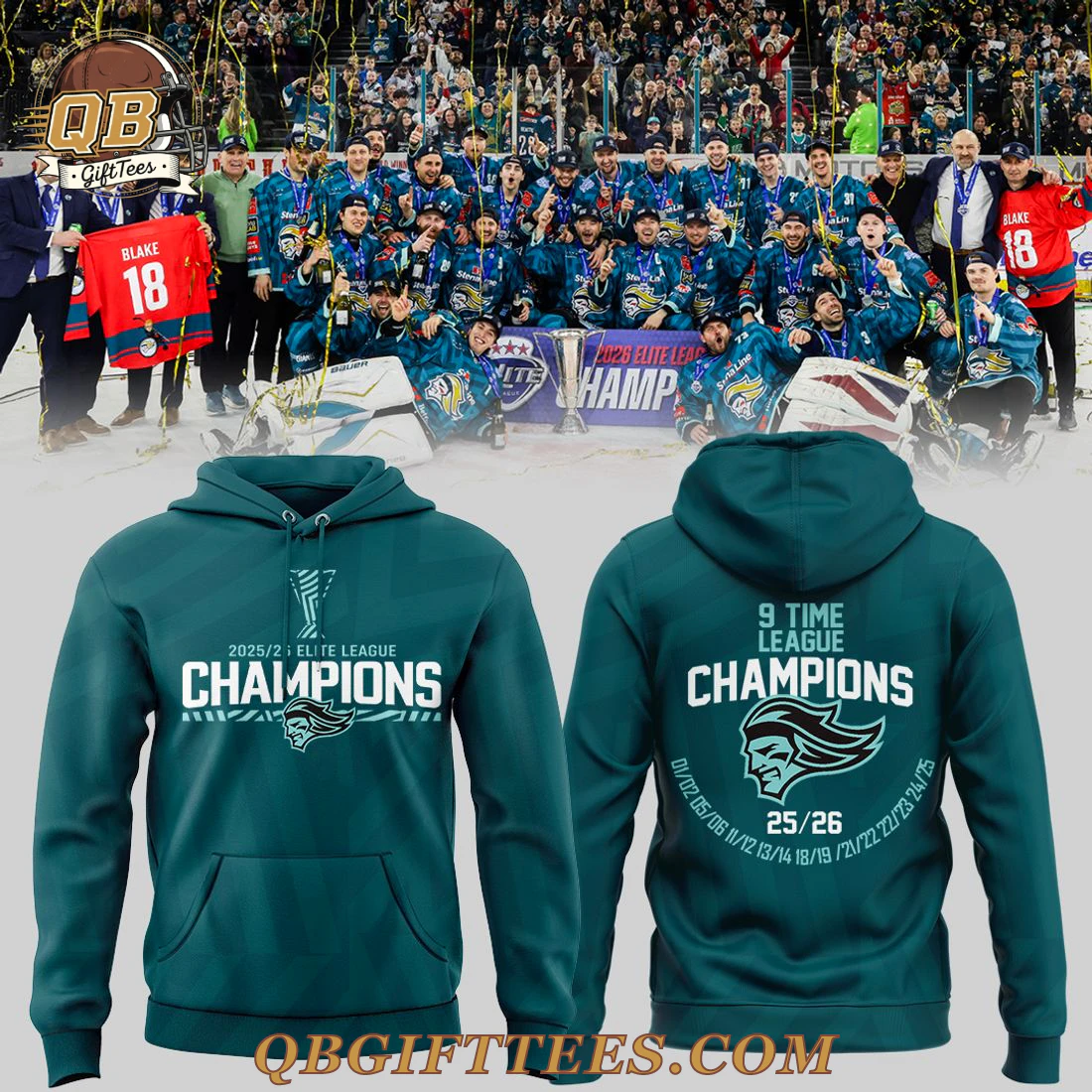 Belfast Giants Elite League Champions 2026 Edition T-Shirt Belfast Giants Elite League Champions 2026 Edition T-Shirt