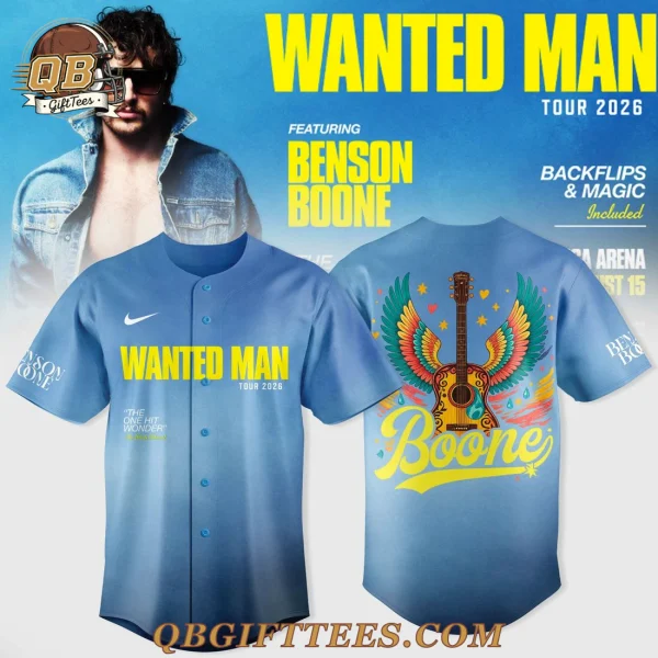 Benson Boone Wanted Man Tour 2026 Edition Jersey