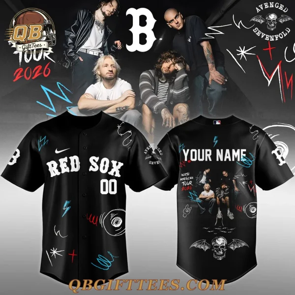 Boston Red Sox x Avenged Sevenfold North American Tour 2026 Edition For Fan Jersey