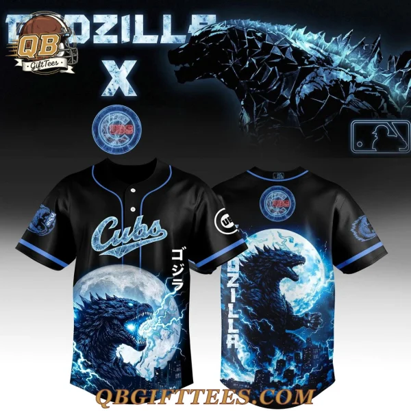 Chicago Cubs x Godzilla Legendary Edition  Baseball Jersey