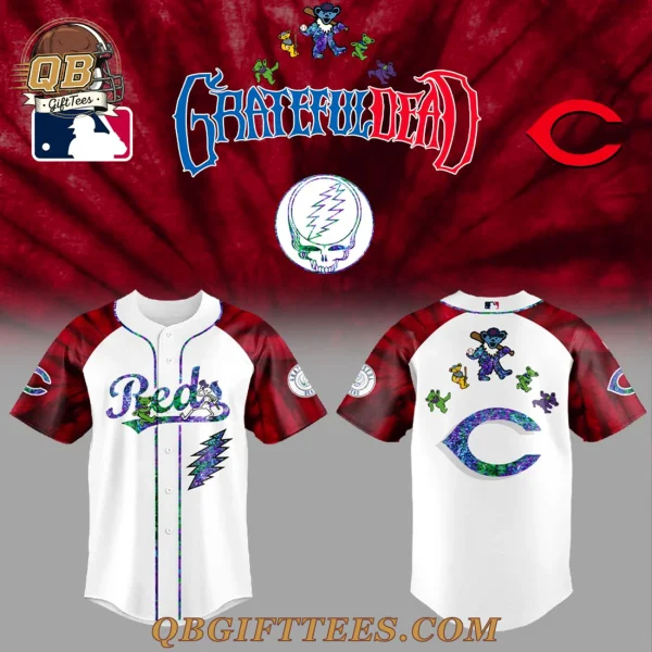 Cincinnati Reds Grateful Dead Night Edition Jersey